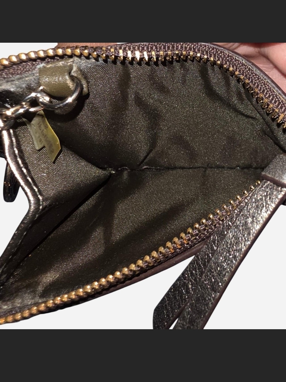 COACH Metallic Mini Skinny Card Case - Picture 4 of 5